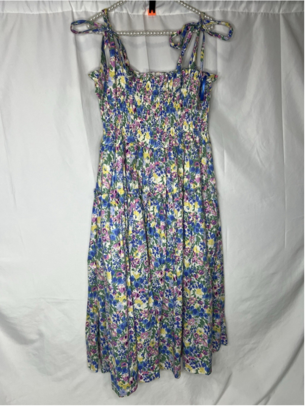 En Saison Midi Dress Ditsy Floral Cottagecore S Smocked Whimsical Coquette